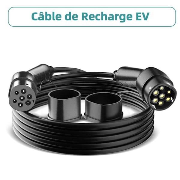 JATRHG Laddkabel 12 meter EV 22KW 32Amp /Trefas/Elfordon och plug-in hybrid från typ 2 till typ 2