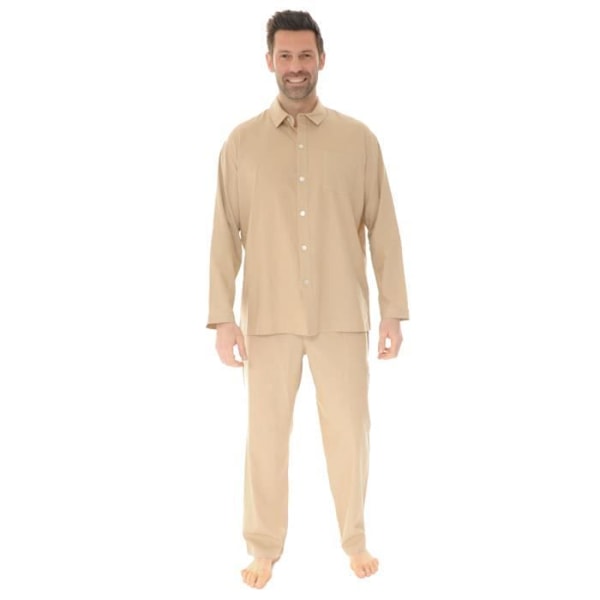 Pyjamasæt i Poplin - PILUS - Brun - Mand - Afkølende effekt kastanj jag