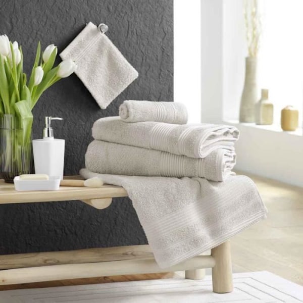 Brusehåndklæde "tendresse" 70x130cm Lin - Paris Prix Beige Linné