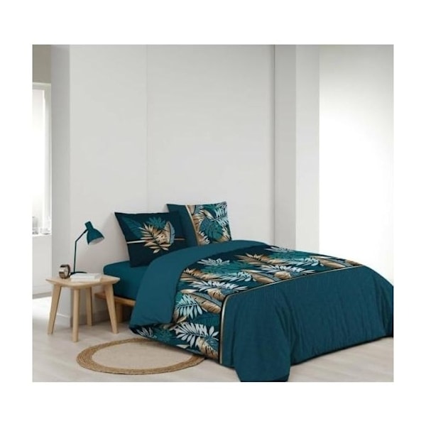 PARURE DE LIT 3 KOSKETTA 260 x 240 CM PRINTTI 42 LANKAA ALLOVER ALIANOR KASTANJ