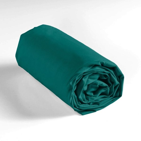Draps hus 180x200 cm - Huv 30 cm - 100% bomull - Smaragd Smaragd