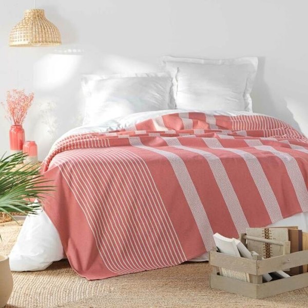 Överkast 1 person 180 x 220 cm bomull/polyester vävd adele Rosa Rosa