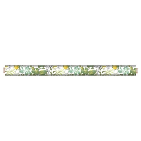 Vaxduk på metervara - Bredd 140 cm - Blad och Citroner - Grön