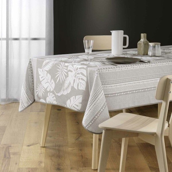 Duk rektangulär 150 x 240 cm polyester tryckt Ambrine Beige