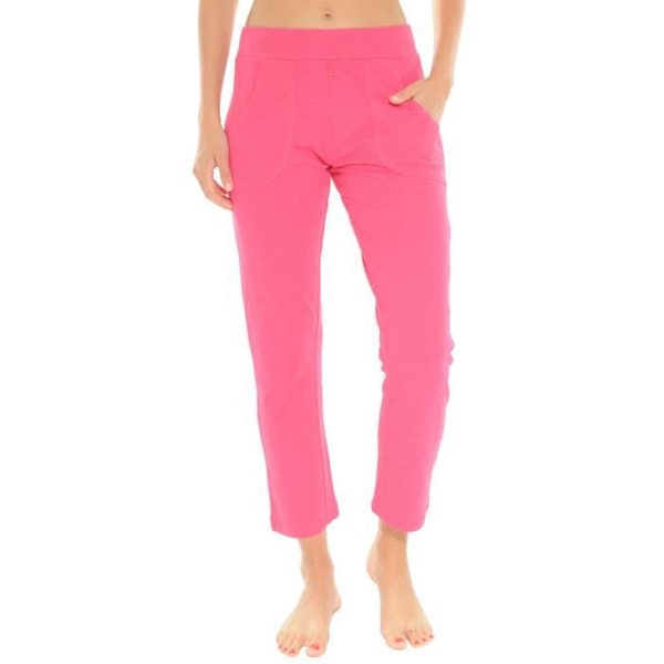 Langbukser - VIDIANE - 6444 - Fuchsia - 100% bomuld - Elastisk talje - 44