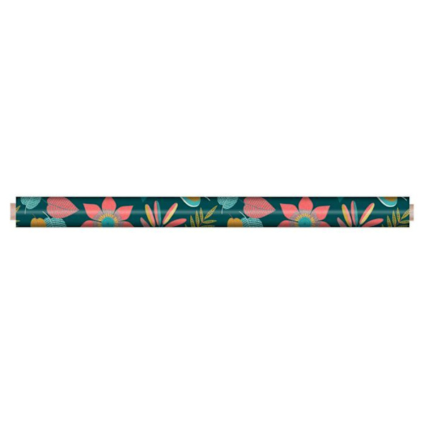 Voksdug på meter - Bredde 140 cm - Blomster og blade - Grøn Grön