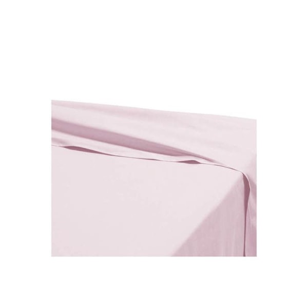 Lakana - 180 x 290 cm - 100 % puuvillaa - 57 langanluku - Ranska - Vaaleanpunainen Rosa
