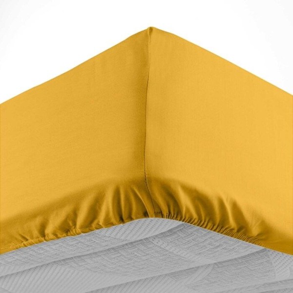 Alloceringsark 160x200 cm - Huvud 30 cm - 100% bomull - Gul Gul
