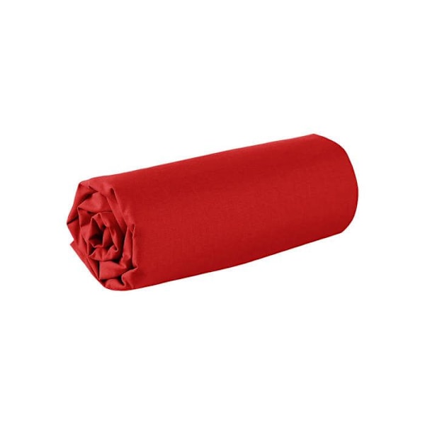 Drap housse - 200 x 200 cm - 100% bomuld - 57 tråde - Frankrig - Bordeaux Bordeaux