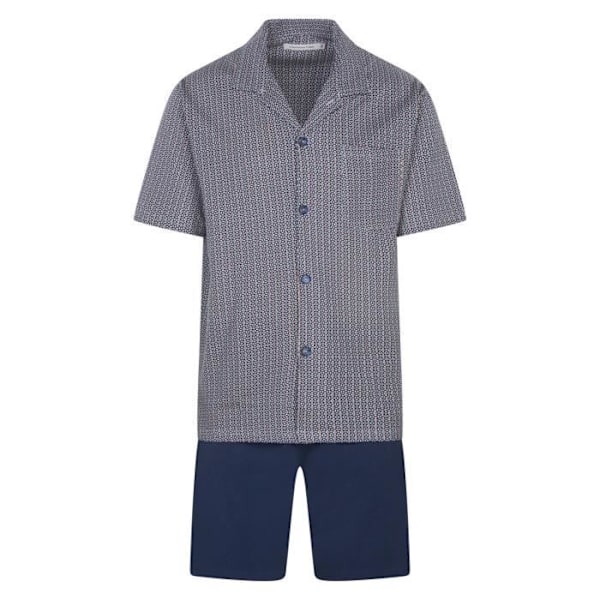 Pyjamas kort i bomull Nael Christian Cane Blå Blå jag
