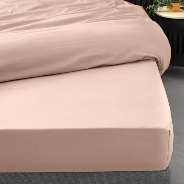 Kangaspussilakanat - Percale - 180x200 cm - 100% puuvilla - 30 cm:n kulma - Väri Nude Naken
