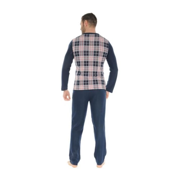 Pyjamas för män - Christian Cane - Davy - V-ringad - Blå - Bekväm och elegant Blå M