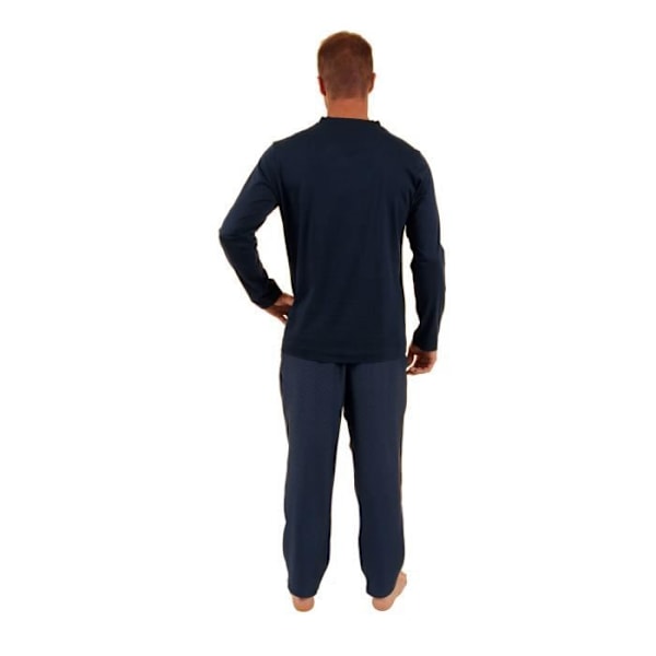 Pyjamat - PILUS - Jaipur - Pitkähihainen T-paita - 100 % silkkiä - Tyylikäs ja rento Blå M