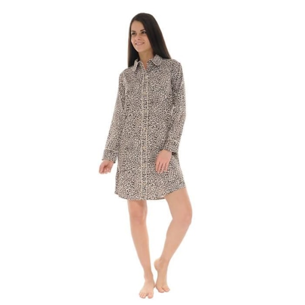 Nattøj - Pilus - Agathe - Mørkebrun - Leopardmønster - Tyrkisk Krave kastanj 42