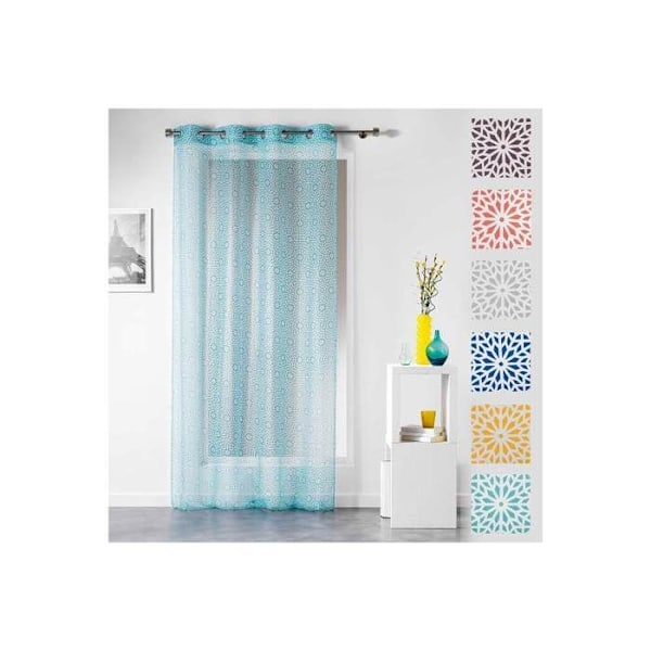 Panel gardin - Øskner - 140 x 240 cm - Tunis - Forskellige farver - Gul