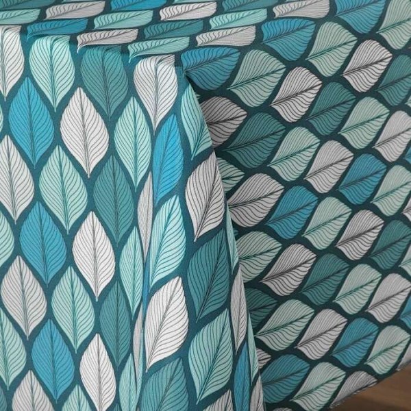 "Ympäristöystävällinen polyesterikangas, 145 x 240 cm, Ysode sininen" Blå