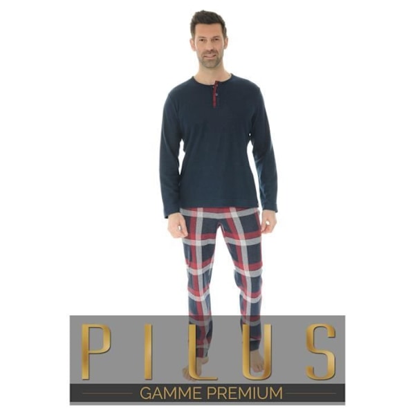 Pyjamas Lang Blå Ugo Pyjamas Lang Pilou Pilou 4534 Blå XXL