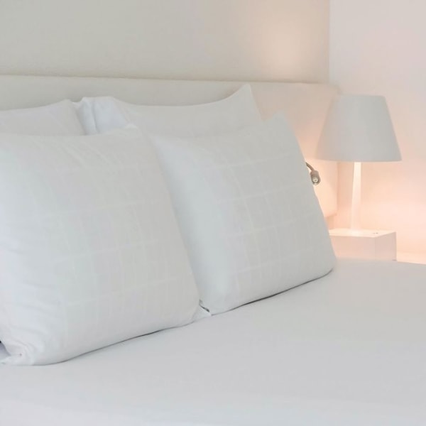 Pude memory foam flager - 60x60 cm - Fremstillet i Frankrig - Hvid Vit