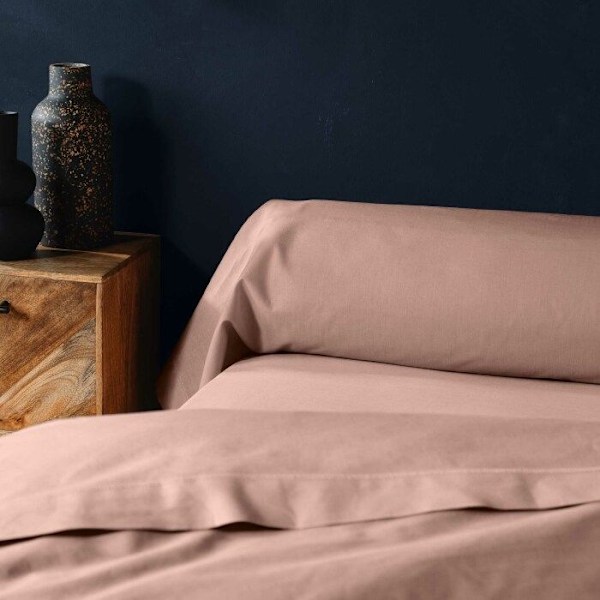 Pudebetræk 85x185 cm - 100% bomuld - Rosa Rosa