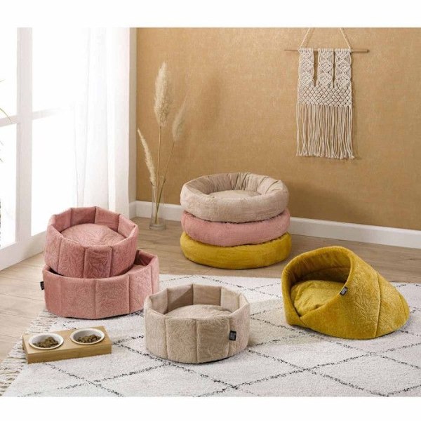 Hundeseng & Katteseng "Boho" 48cm Sennepsgul Senap