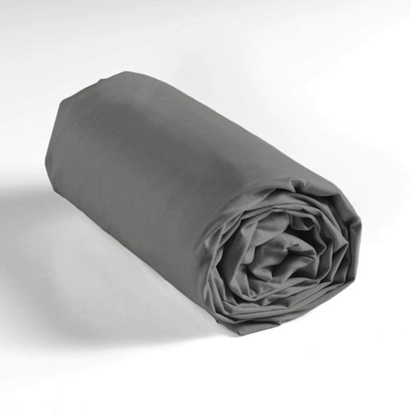 Petauspatja - LINA - 180 x 200 cm - Yksi väri - 57 Lankaa - Antrasiitti Antracit