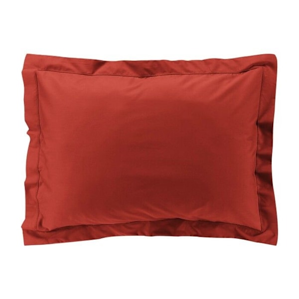 Tyynyliina - Percale - 50x70 cm - 100% puuvilla - Väri tiilenpunainen - Konepestävä 30° terrakotta