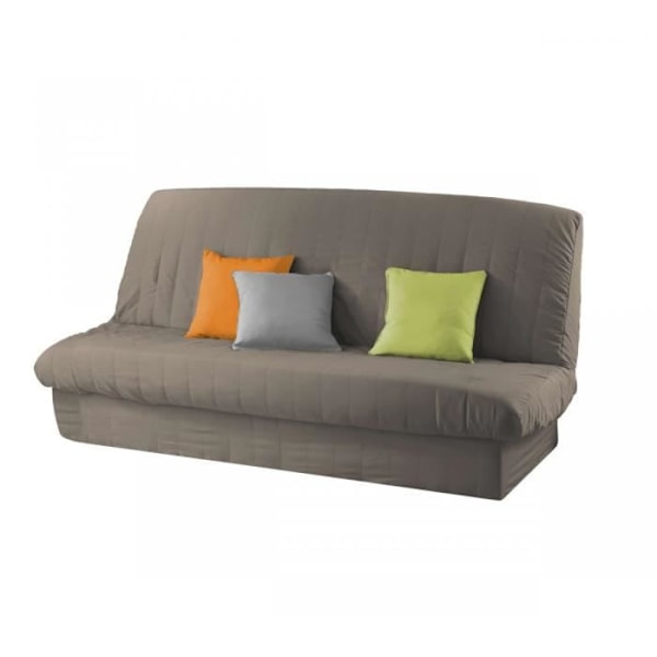 DOUCEUR d'INTERIEUR Vanligt quiltat klick-klack fodral Essential taupe Mol