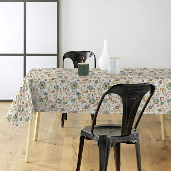 Voksdug på meter - Bredde 140 cm - Blomster i festligt design - Multifarvet Flerfärgad