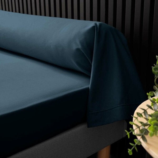 Sängkuddetäcke - INOMHUSMYS - 85x185 cm - Percale 100% bomull - Mörkblå - OEKO-TEX® Midnattsblå