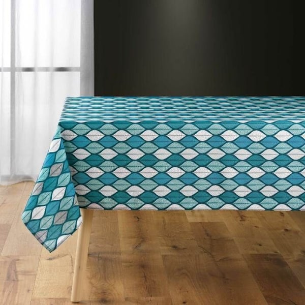 Napp i rektangulär form 145 x 240 cm polyester med tryck ysode Blå Blå