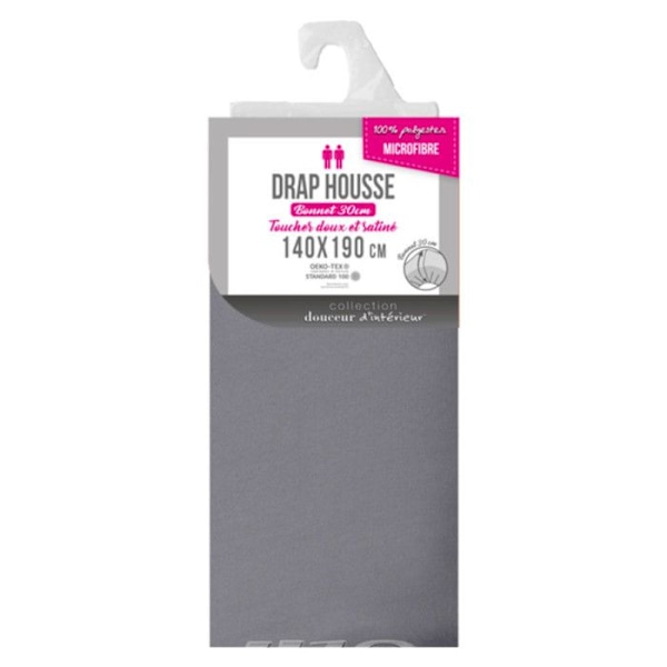 Drap Housse - Oscar - 140x190 cm - Mikrofiber - Antracit - 2 Personer Antracit