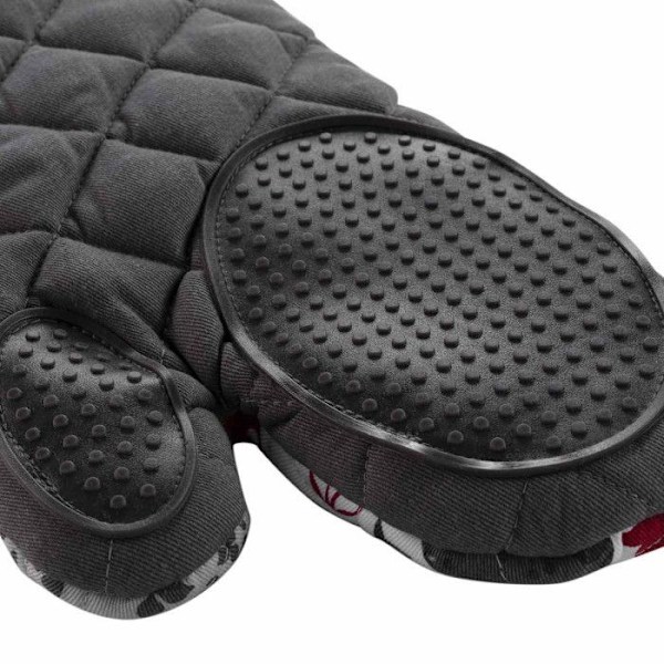 Køkkenhandske "Credence" 30cm Grå & Rød