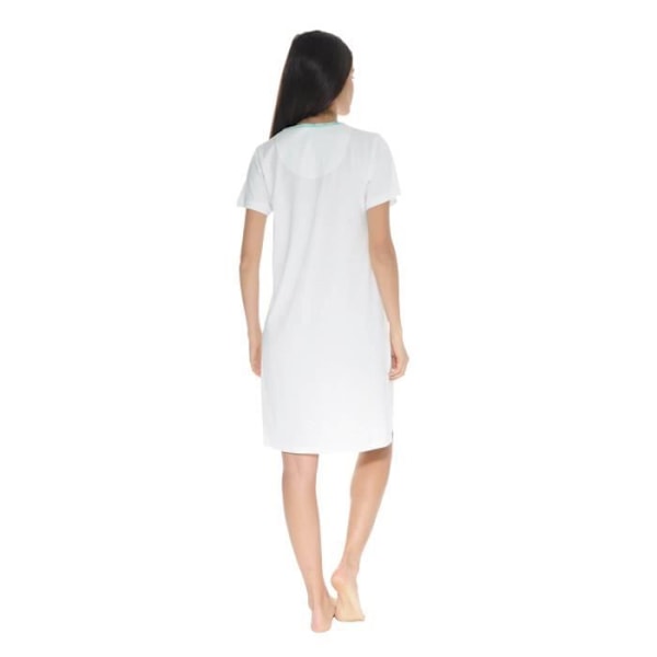 Yömekko - Madeline - 4119 - 100% Puuvilla - Lyhyet Hihat - Kukkakuosi Vit 36