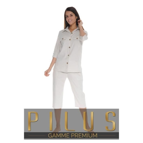 Pyjamas Button Beige Olympie Pyjamas Button Kvinna 4371 Beige 38