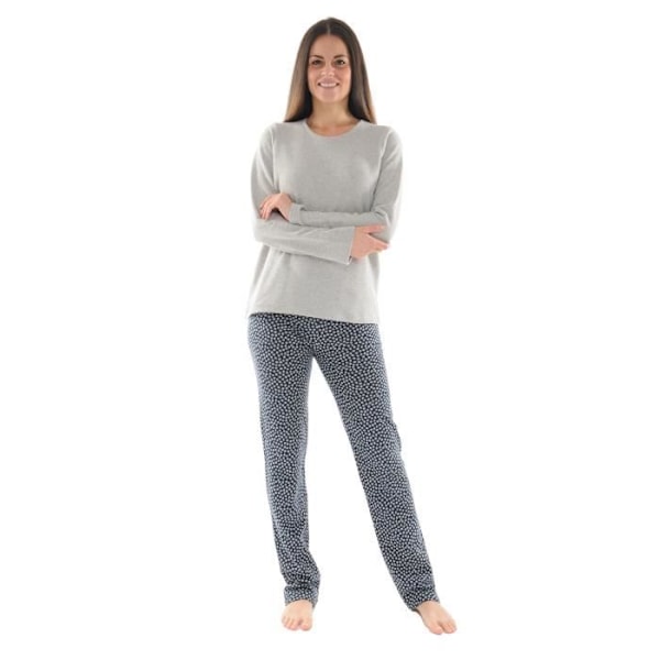 Pyjamas Lång - Milano - 7652 - Grå - Kvinna - Storlek S/38 Grå 44