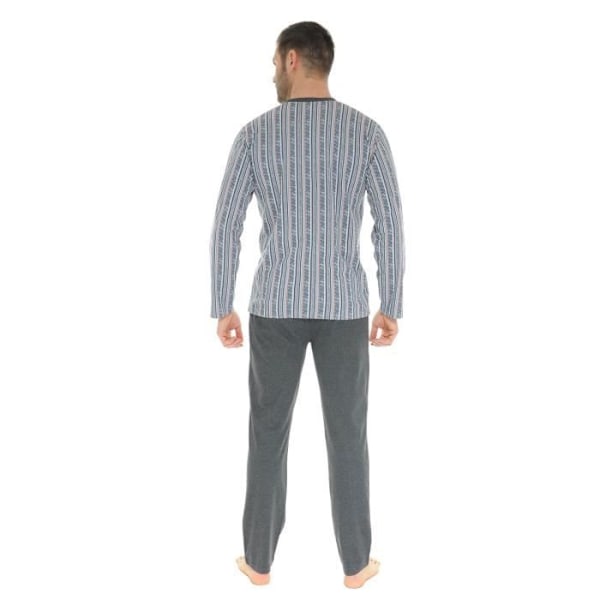 Pyjamat Mies - Christian Cane - Daubias - Harmaa - V-kaula-aukko - Pitkä Grå XXL