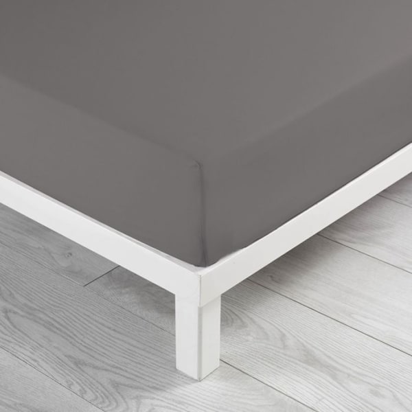 Patja­suojus - 90 x 190 cm - Suuri myssy - 57 langat - Yksi väri - Harmaa Grå