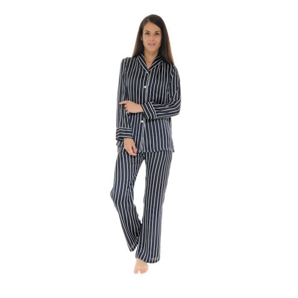 Pyjamas Lång Blå Roxette - Dam - Knapp Pyjamas - Blå - Vuxen Blå 40