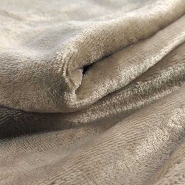 Fleecefilt - Flanou - 180 x 220 cm - Taupe