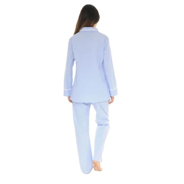 Pyjamas - Stephanoise - 4209 - Knappet - Blå og hvid vichy tern - 100% Bomuld Blå 44