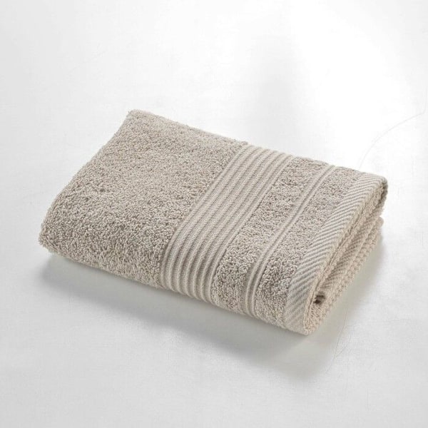 Handduk "tendresse" 50x90cm Taupe - Paris Prix Mol