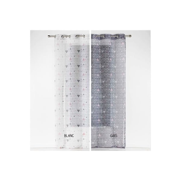 Gardiner - Ögonen - 140 x 260 cm - Cylia - Två färger - Grå