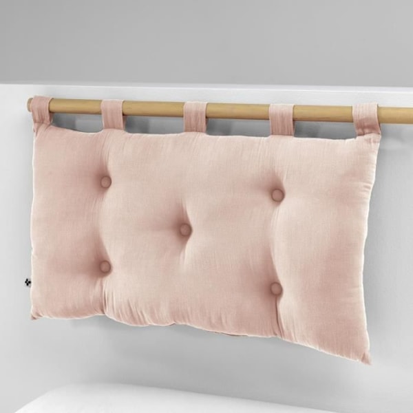 Hovedgærde - Bomulds gaze - Rosa - 50 x 80 cm - 5 knapper med lindringer Rosa