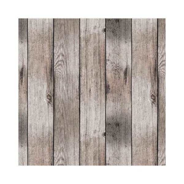 Vaxduk på meter - Bredd 140 cm - Träeffekt - Naturlig - Beige Beige