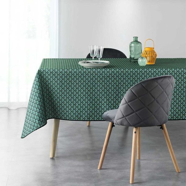 NAPPE REKTANGEL 150 x 240 CM POLYESTER TRYKT ARTCHIC GRØN