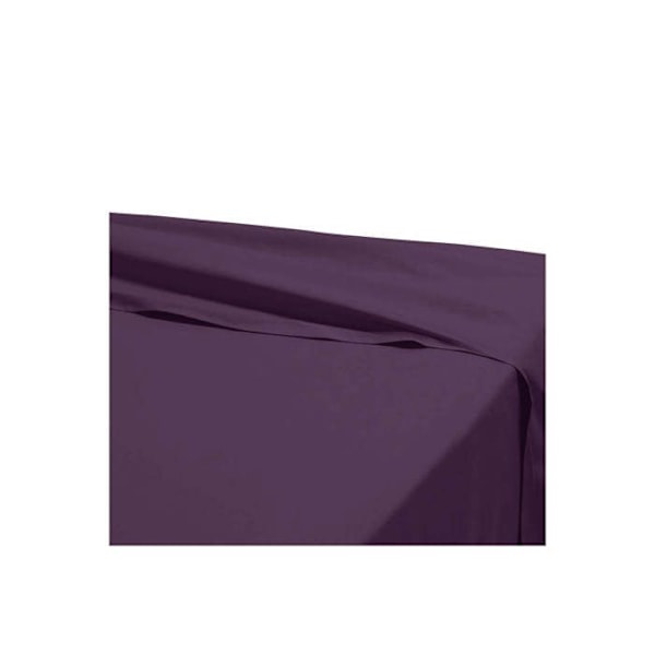 Drap plat - 180 x 290 cm - 100% bomuld - 57 tråde - Frankrig - Blomme Plommon