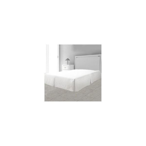 Cache sommier plateau 3 plader 140x190 cm hvid - Hvid