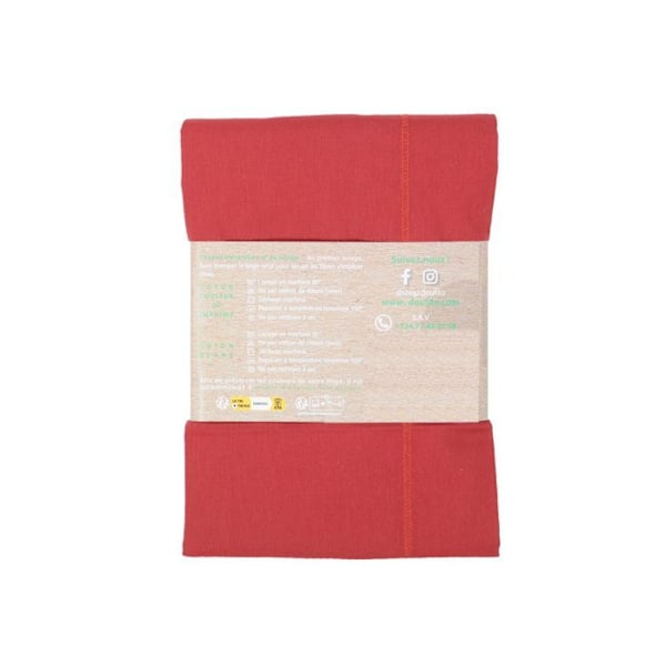 Doulito tyynynpäällinen - 50x75 cm - Valmistettu Ranskassa - Puuvilla - Bordeaux Bordeaux