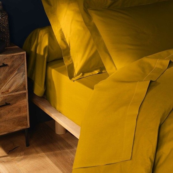 Tyynyliina 85x185 cm - 100% puuvillaa - Keltainen Gul