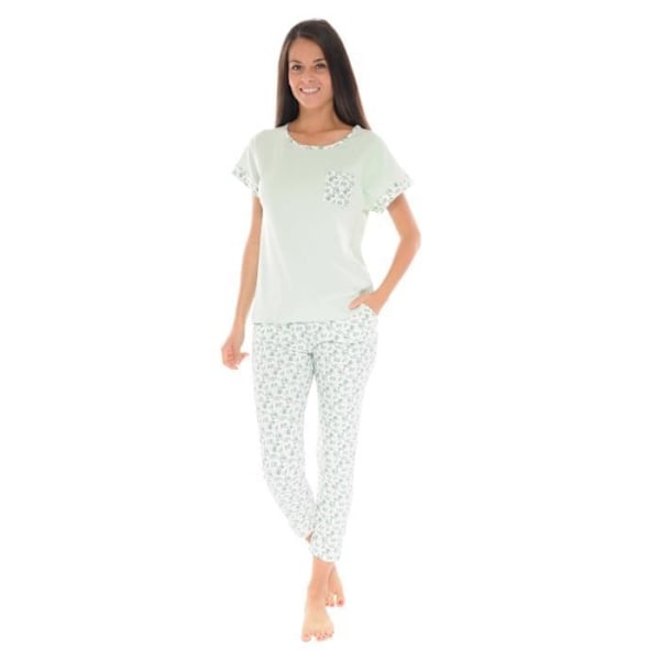 "Victorinen vihreät lyhyet pyjamat 6306" Grön 40